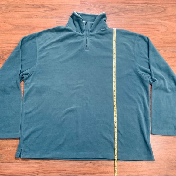 Zegna S Sport 1/4 Zip Fleece Pullover Sweater Men’s Size Large Light Green - Picture 6 of 9